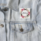 Rustikale Hochzeitsfeier Button (Beispiel)