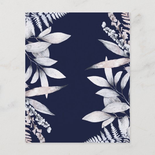 Rustikale Hochzeitsfeier der Marine (Rückseite)