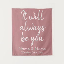 Rustikale Hochzeitsfeier Dusty Rose Dekoration Wandteppich