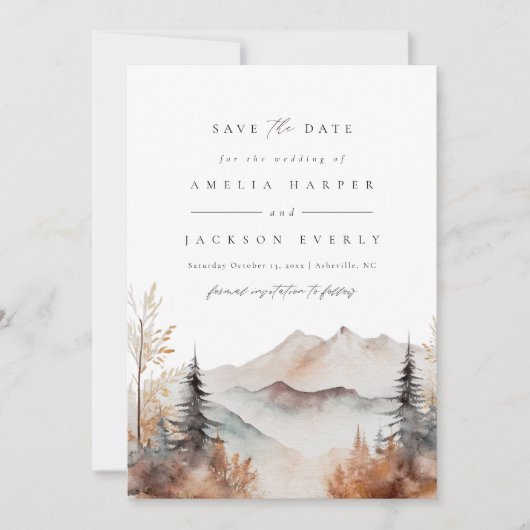 Rustikale Hochzeitsfeier Einladung (Vorderseite)