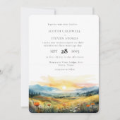 Rustikale Hochzeitsfeier Einladung (Vorderseite)