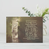 Rustikale Hochzeitsfeier Einladung (Stehend Vorderseite)
