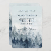 Rustikale Hochzeitsfeier Einladung (Vorne/Hinten)