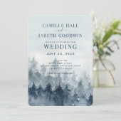 Rustikale Hochzeitsfeier Einladung (Stehend Vorderseite)