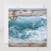 Rustikale Hochzeitsfeier Einladung (Rückseite)