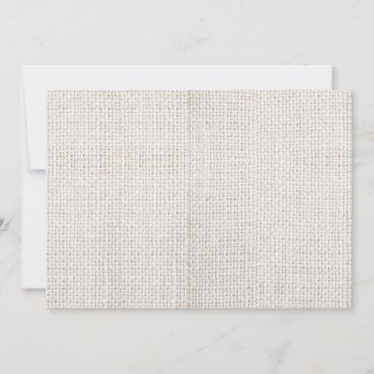 Rustikale Hochzeitsfeier Einladung (Rückseite)