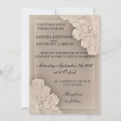 Rustikale Hochzeitsfeier Einladung (Vorderseite)