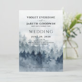 Rustikale Hochzeitsfeier Einladung (Stehend Vorderseite)