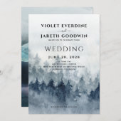 Rustikale Hochzeitsfeier Einladung (Vorne/Hinten)