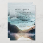 Rustikale Hochzeitsfeier Einladung (Vorne/Hinten)