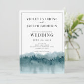 Rustikale Hochzeitsfeier Einladung (Stehend Vorderseite)