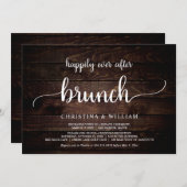 Rustikale Hochzeitsfeier glücklich immer nach dem  Einladung (Vorne/Hinten)
