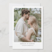 Rustikale Hochzeitsfeier im Freien Einladung (Rückseite)