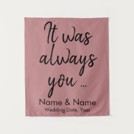 Rustikale Hochzeitsfeier im Hintergrund Wandteppich