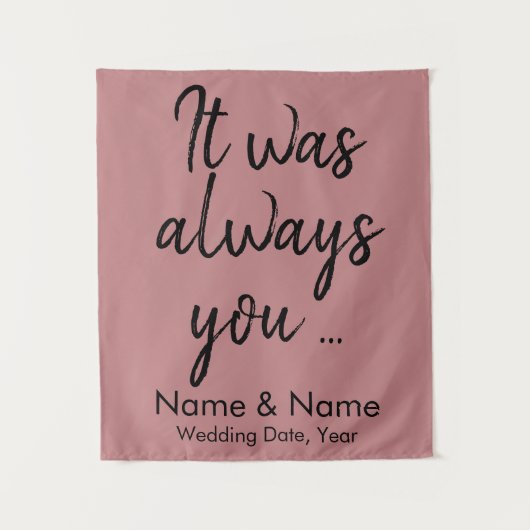 Rustikale Hochzeitsfeier im Hintergrund Wandteppich (Vorderseite)