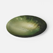 Rustikale Hochzeitsfeier in verzaubertem Wald - Te Pappteller (Schrägansicht)