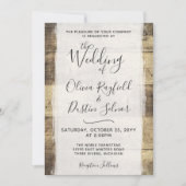 Rustikale Hochzeitsfeier | Land Farm Stall Einladung (Vorderseite)