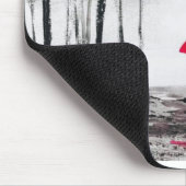 Rustikale Hochzeitsfeier Liebe Roter Schirm Chic Mousepad (Ecke)