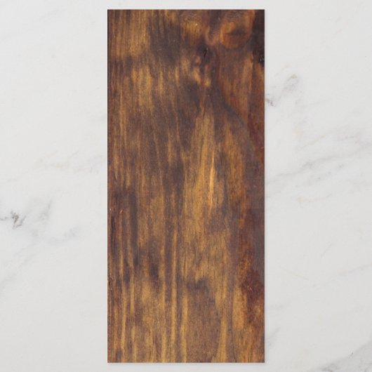 Rustikale Hochzeitsfeier mit Sonnenblumen Menükarte (Rückseite)