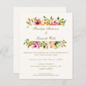 Rustikale Hochzeitsfeier mit Wasserfarben (Vorne/Hinten)