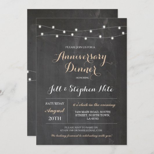 Rustikale Hochzeitsfeier Party Einladung (Vorne/Hinten)