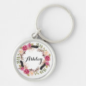 Rustikale Hochzeitsfeier Schlüsselanhänger (Vorne)