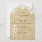 Rustikale Hochzeitsfeier und Einladungen für Burla (Vorderseite)