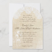 Rustikale Hochzeitsfeier und Einladungen für Burla (Vorderseite)