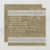 Rustikale Hochzeitsfeier und Hochzeitsfeier Einladung (Vorne/Hinten)