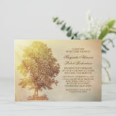 rustikale Hochzeitsfeiern Einladung (Stehend Vorderseite)