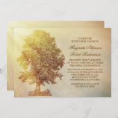 rustikale Hochzeitsfeiern Einladung (Vorne/Hinten)