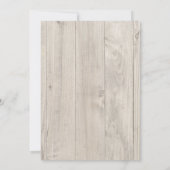 Rustikale Hochzeitsfeiern - Einladung zur Hochzeit (Rückseite)