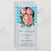 rustikale Hochzeitsfeiern mit schicken Korallen un Programm (Vorne/Hinten)