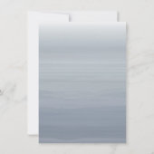 Rustikale Hochzeitsfoto mit Chambray-Krabbe Save The Date (Rückseite)