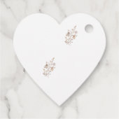 Rustikale Hochzeitsgeschenk-Etikette Geschenkanhänger (Rückseite)