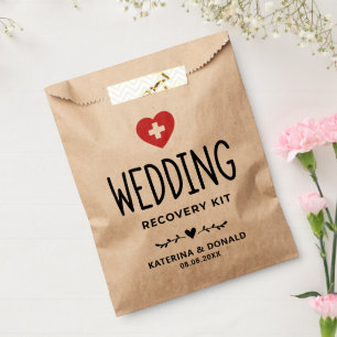 Rustikale Hochzeitshangover Erholung Kit Gefallen Geschenktütchen