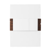 Rustikale Hochzeitshöhe Einladungsbanderole (Rückseitenbeispiel)