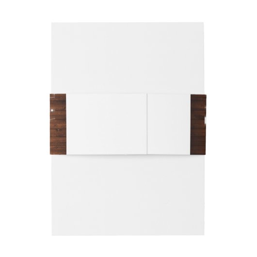 Rustikale Hochzeitshöhe Einladungsbanderole (Rückseitenbeispiel)