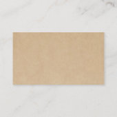 Rustikale Hochzeitskarte Begleitkarte (Rückseite)