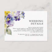 Rustikale Hochzeitskarte Begleitkarte (Vorderseite)