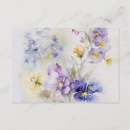 Rustikale Hochzeitskarte Begleitkarte (Rückseite)