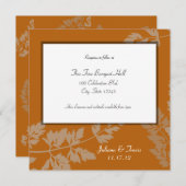 Rustikale Hochzeitskarte Einladung (Vorne/Hinten)