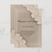 Rustikale Hochzeitskarte Einladung (Vorne/Hinten)