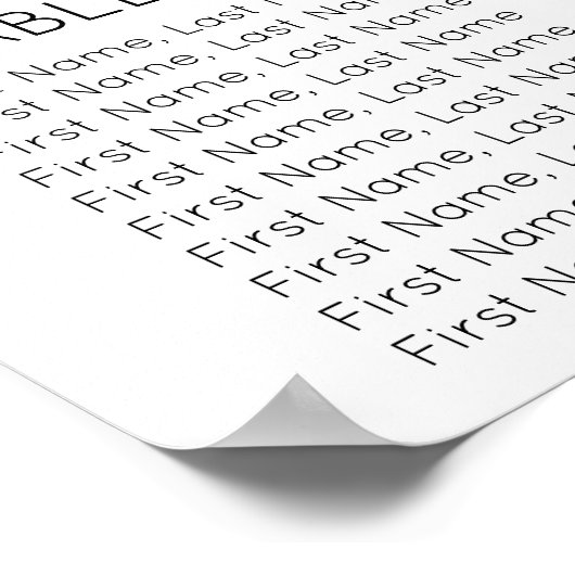 Rustikale Hochzeitskarte für Birkenbaum Poster (Ecke)