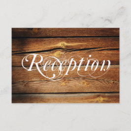 Rustikale Hochzeitskarte für Holzhütten Begleitkarte