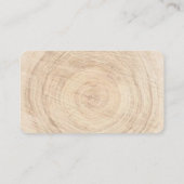 Rustikale Hochzeitskarte für Holzschnitt Begleitkarte (Rückseite)