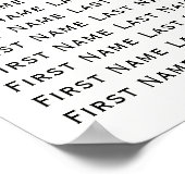 Rustikale Hochzeitskarte für tropische Palmen Poster (Ecke)