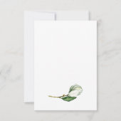 Rustikale Hochzeitskarte für Weiße Magnolien RSVP Karte (Rückseite)