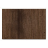 Rustikale Hochzeitskarte Tischnummer (Rückseite)