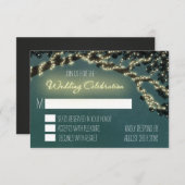 Rustikale Hochzeitskarten für die verzauberte Baum RSVP Karte (Vorne/Hinten)